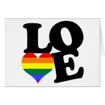 Love Rainbow Pride Cards