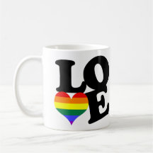 Love Rainbow Pride Mugs