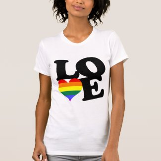 Love Rainbow Pride Tee Shirts