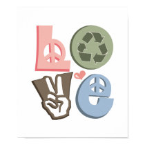 Love Recycle Poster Print