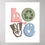 Love Recycle Poster Print