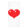 love red heart rack card