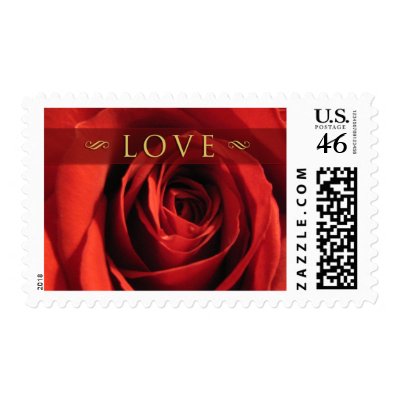 Love+Red+Rose+Medium+Postage+by+twoheartsshoppe