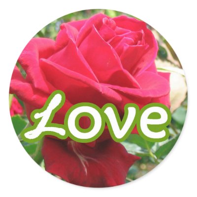 Red Rose Stickers