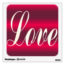 Love red wall graphic