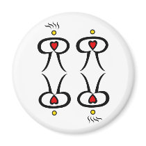 Love Reflection magnets by angelomou Love Reflection magnets