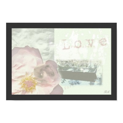 "Love Remembers" digital collage poster by RLMdesignes