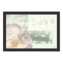 "Love Remembers" digital collage poster posters