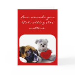 Love Reminds You boxer puppy greeting card