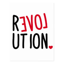 LOVE Revolution <3 Postcard