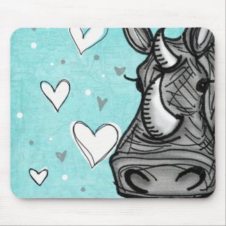 love rhino mousepad