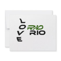 Love Rio Green invitations