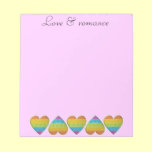 love & romance notepads