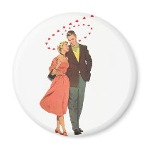Love & Romance Vintage Illustration Magnet