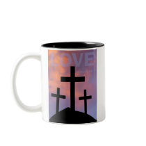 LOVE – Romans 5:8 mugs