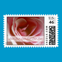 Love Rose Postage Stamp stamps