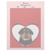 Love Rottweiler puppy letterhead