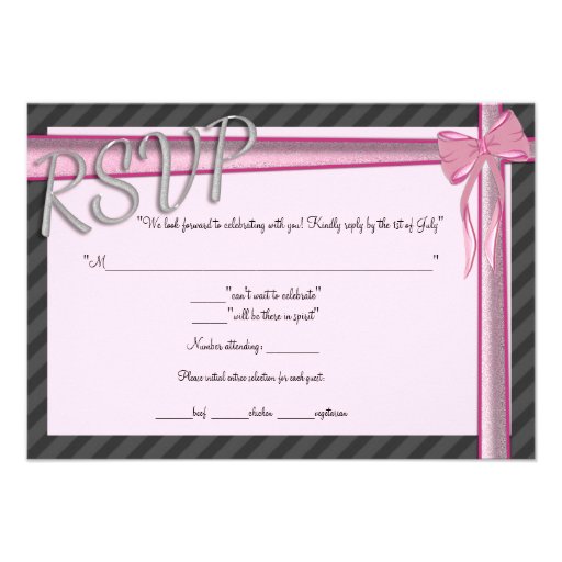 Love RSVP Response Cards Custom Announcements