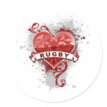 Love Rugby Stickers