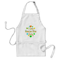 Love Russian Blue Cats aprons