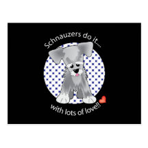 Love Schnauzer Postcards