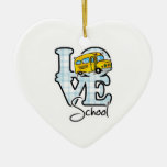 Love School Christmas Tree Ornaments
