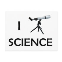 Love Science Telescope postcards by alternateworlds Love Science Telescope postcards
