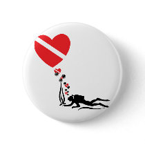 Love SCUBA Buttons