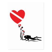 Love SCUBA Postcard