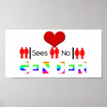 Love sees no gender Poster posters