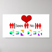Love sees no gender Poster