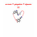 love=serotonin + epinephrine + dopamine t-shirts