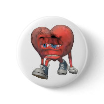 Love Sick Heart Button