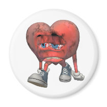 Love Sick Heart Magnets