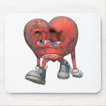 Love Sick Heart Mouse Pads