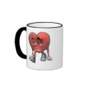 Love Sick Heart Mug mug