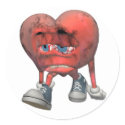 Love Sick Heart Stickers sticker