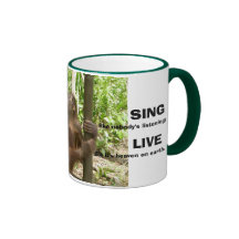 Love, Sing, Live, & Dance Inspirational Quotations Mugs