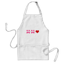 Love skull apron