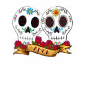 Love Skulls "Amor" Ladies t-shirts by artgrrlproductions Love Skulls "Amor" Ladies t-shirts