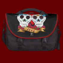 Love Skulls Day of the Dead Commuter/Laptop Bag commuterbag