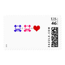 Love Skulls postage