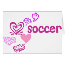 Love Soccer Greeting Card