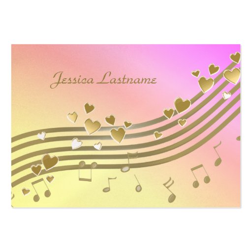Love Song Information Card Business Cards