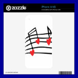 LOVE SONG MUSIC NOTES CUTE RED BLACK WHITE FRIENDS skins