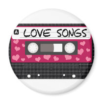 Love Songs Tape Magnets