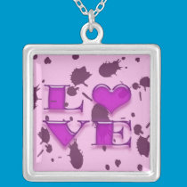 Love Splat necklaces