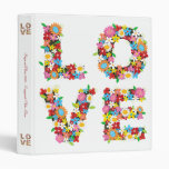 LOVE Spring Flowers Engagement Album 1" Binder binders