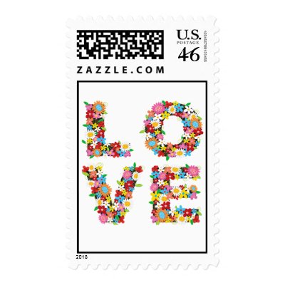 LOVE Spring Flowers RSVP / Invitation / Save Date Postage