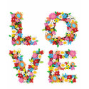 LOVE Spring Flowers Valentine Wedding Gift T-shirt